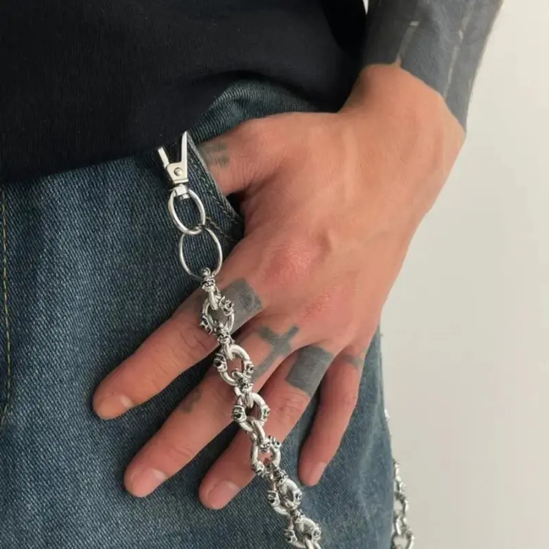 Versatile 5-Piece Alloy Chain Belt Collection - Wallet and Style Enhancer Amazon.com: Jadive 5 Pieces Belt Chain Jeans Pants Pocket  main image 4