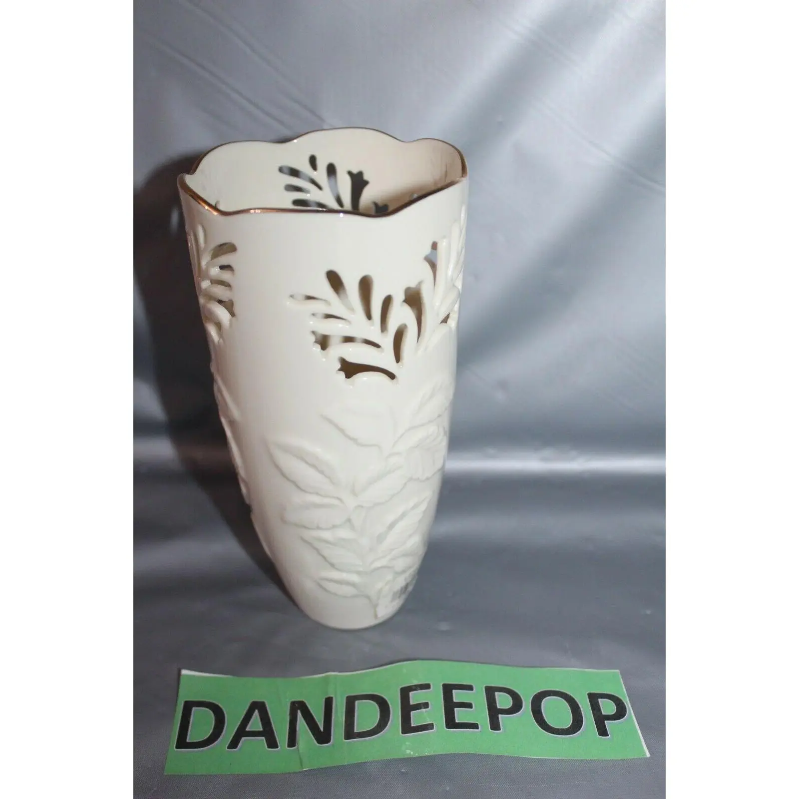 Lenox Westbury Pierced Pattern Porcelain Small Vase
