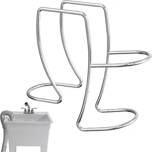 304 Stainless Steel Washer Drain Hose Holder Adjustable Clamp Hook Fits All Tub Hose