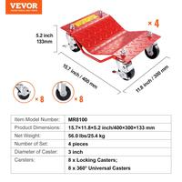 2000 lbs【4 Pieces】RED