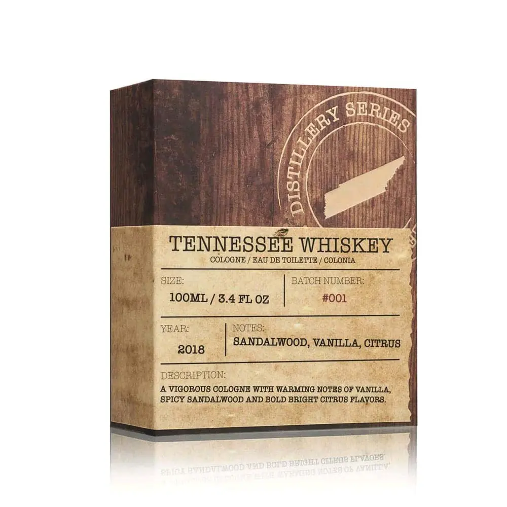Distillery Series Tennessee Whiskey Eau de Toilette, Cologne for Men, 3.4 Oz Full Size