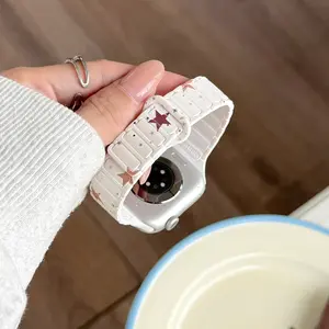 Cute Bear Plaid Magnetic Watch Band, Adjustable Replacement Strap for Apple Watch S11/s10/9/8/7/6/5/4/3, Fits 49mm-38mm, Durable Design, Smart Watch Accessories