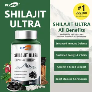 FlyNew Alpha Brain Nootropic Brain Supplement for Men & Women | Memory, Mental Clarity & Cognitive Improvement | Focus Capsules with L-Arginine, Shilajit & Pomegranate (90 Count)