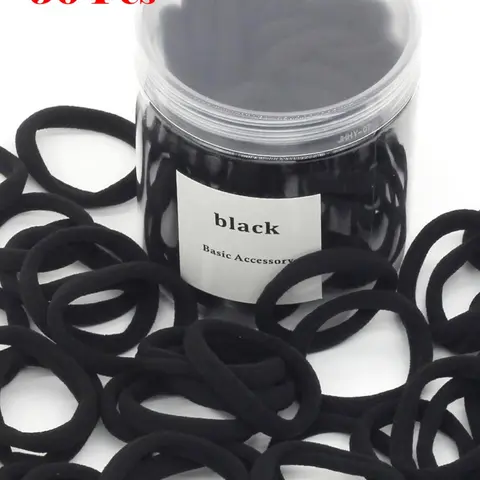 Solid Color High Stretch Hair Tie, Minimalist Headwear Suitable for Thick Hair, Fashion Elastics Hair Accessories for Party, Daily Clothing Decor, Ponytail, Elastic Hair Accessory, Scrunchies, Hairtie