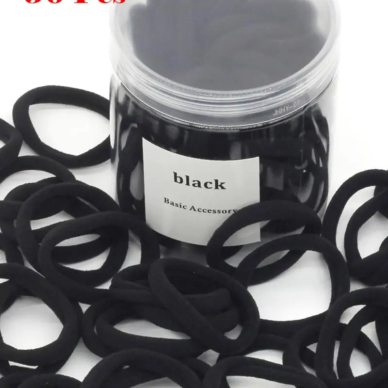 Solid Color High Stretch Hair Tie, Minimalist Headwear Suitable for Thick Hair, Fashion Elastics Hair Accessories for Party, Daily Clothing Decor, Ponytail, Elastic Hair Accessory, Scrunchies, Hairtie