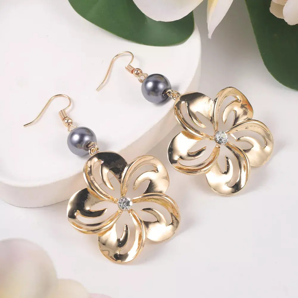 Sale Heart Dangle Earrings Trendy Pearl Earing Earring Hawaiian Flowers Modern Alloy Woman Turtle Earrings 2022 for Women Girls