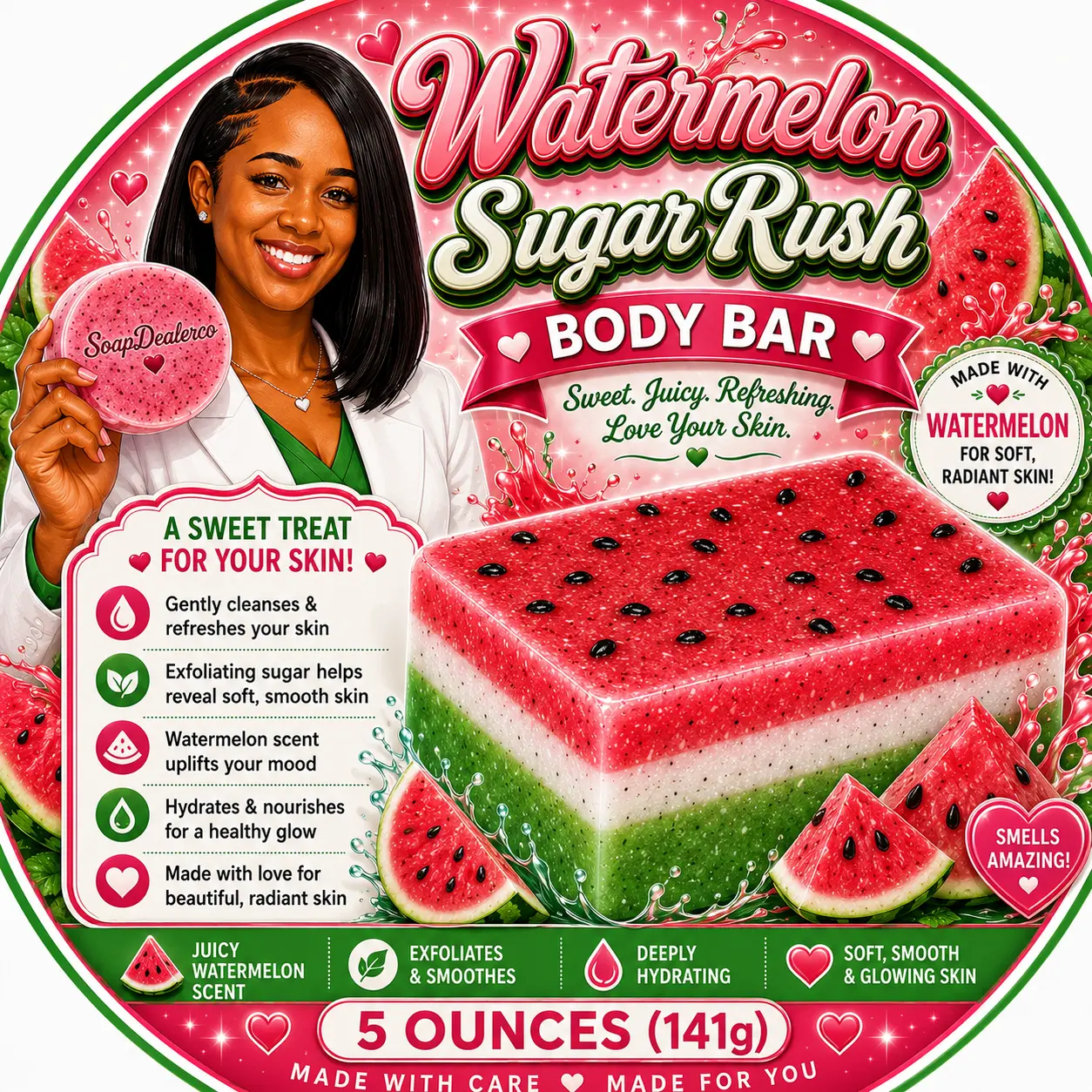 Watermelon Sugar Rush Body Bar Watermelon Sugar Rush Body Bar