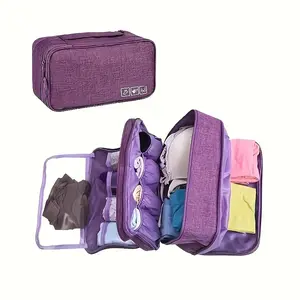 Portable Travel Storage Bag, Lightweight Zipper Box, Multi-Functional Underwear Organizer, Ideal for Trips and Daily Use
