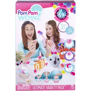 Pom Pom your world by placing pom-poms on anything and everything! Pom Pom your room, pom pom your stuff and pom pom your style.  The Ultimate Variety Pack includes 120 pom poms in a variety of colors, materials and sizes. Ornaments Decor