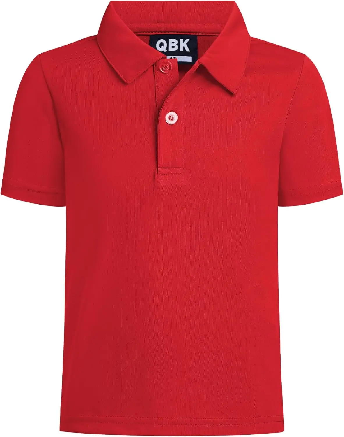 QBK Toddler to Youth Boys' Performance Polo Kids Collared Golf Shirt School Uniform