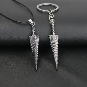 Game Hollow Knight Bone Nail Logo Necklace Jewelry Gift For Women Men Game Fans Alloy Metal Trinket