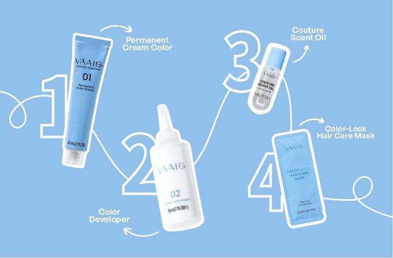 Vaaig Hair Dye Cream 5N Cashmere Mocha Salon-Grade Vibrant Color Long-Lasting Fade-Resistant Gentle for Sensitive Scalp Low-Allergy Formula Dermato logically Tested Food-GradeCertified Safe for Home Use Easy Application All-in-One Hair Coloring & Care