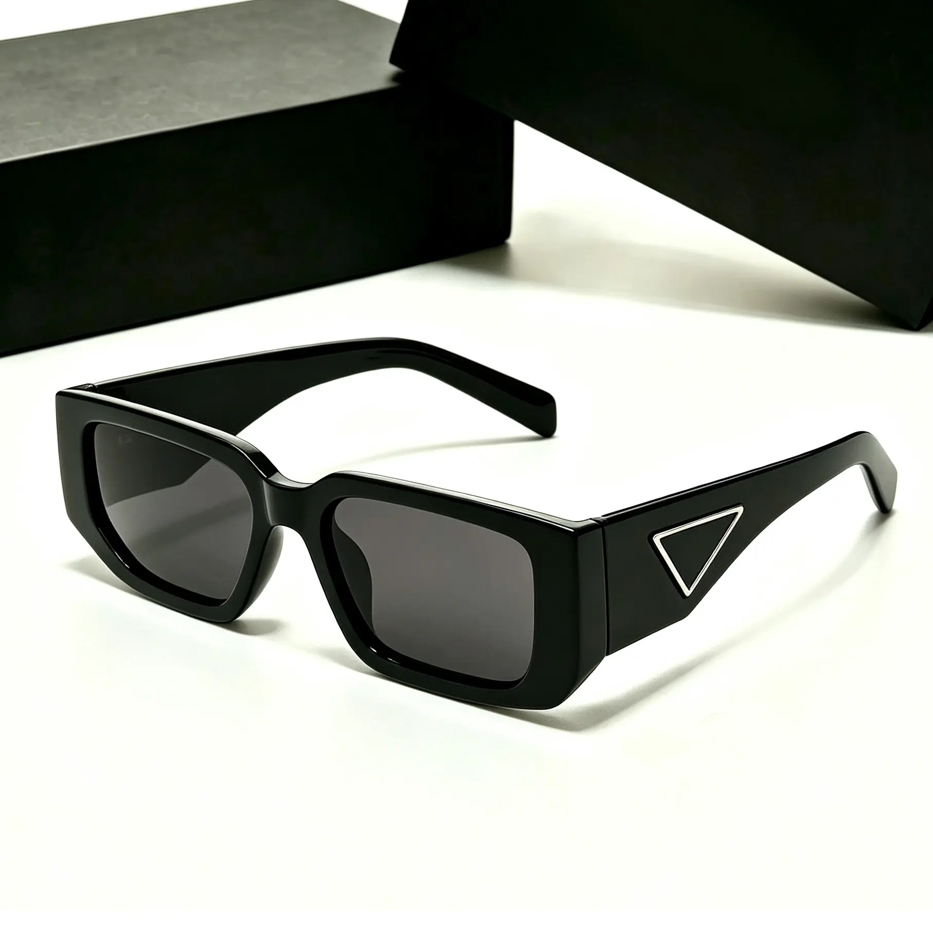 Rectangle Sunglasses for Women Men Retro 90s UV400 Shades Trendy Square Frame, UV400 Sun Coverage, Driving and Travel