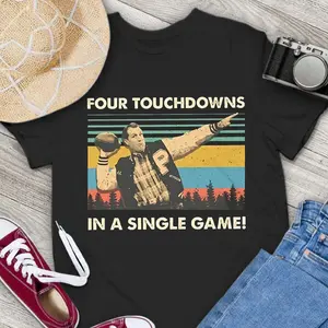 Four Touchdowns Vintage T-Shirt - Al Bundy/Rugby Shirt - Gift Tee