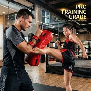 Curved Kick Shield, Heavy Punching Pad for Muay Thai, Boxing, Taekwondo, Karate Training, Durable Martial Arts Equipment