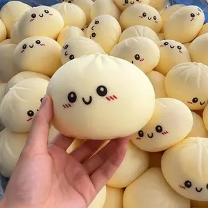 Soft Squeeze Decompression Dough Toy, Big Dumpling Mysecret Bun Fidget, Tpr Silicone, Cute Anxiety Relief Products Stress Squishy for Adults, Holiday Gift