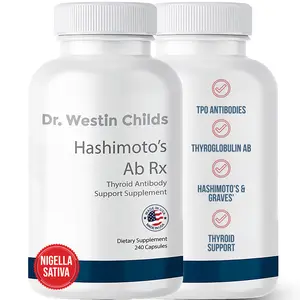 Dr. Westin Childs Hashimoto’s Ab Rx | Organic Black Cumin Seed Nigella Sativa for Immune, Thyroid Antibody Support, Digestion, TPO & Thyroglobulin, Omega 6, 7, 8, Thymoquinone, Selenium - 120 ct