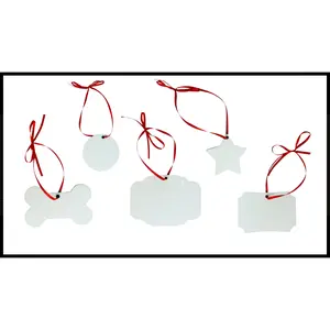 5 Pack Sublimation MDF Christmas Ornaments