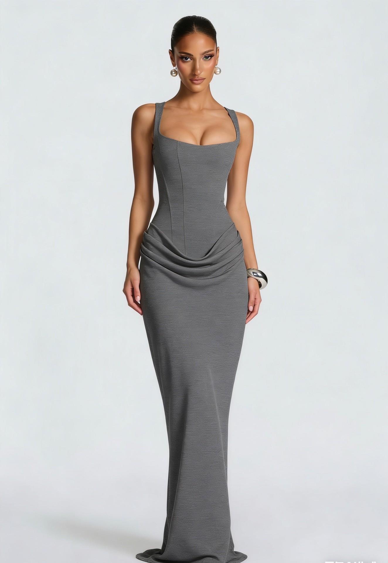 Elegant Corset Evening Dress Women Sleeveless Maxi Gown Formal Wear Formal Events Special Occas