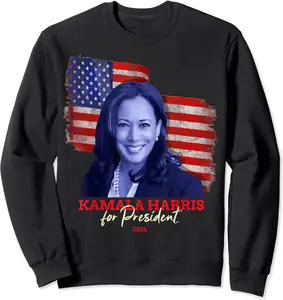 Kamala Harris for President 2024 Madam Vice President Sweatshirt, Unisex Sweatshirt, Size S-3XL