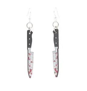 Bloody Chef's Knife Earrings