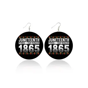 Juneteenth Free-ish Wooden Earrings