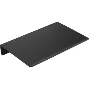 Small Metal Wall Floating Shelf - Metal Wall Shelf, Black Floating Shelf, Small Bathroom Shelf, Display Shelves for Living Room/Kitchen/Bedroom (Black, 8Inch)