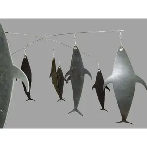 Tuna Mudflap Dredge Fishing Teaser - 3 ft. Arms with (13) Tuna Mudflaps