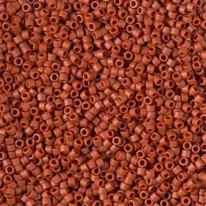 Matte Opaque Glazed Sienna 11/0 delica beads || DB2288