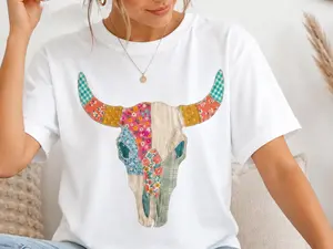 Comfort Colors Cow Skull Shirt