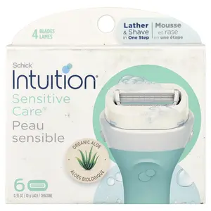 Schick Intuition®, Sensitive Care, Replacement Cartridges, 6 Cartridges