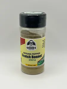 Uncle Goodie's Scotch Bonnet Pepper Powder - GREEN 100% Dehydrated Natural Spice from U.S. Growers Professional Grade Quality Consistent Heat