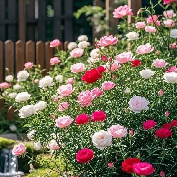 1000 Pcs Moss Rose Flower Seeds - Hardy, Drought-Resistant Garden Plant Seeds for Ground Cover Plants, Borders, All Seasons Hanging Baskets, Bag
