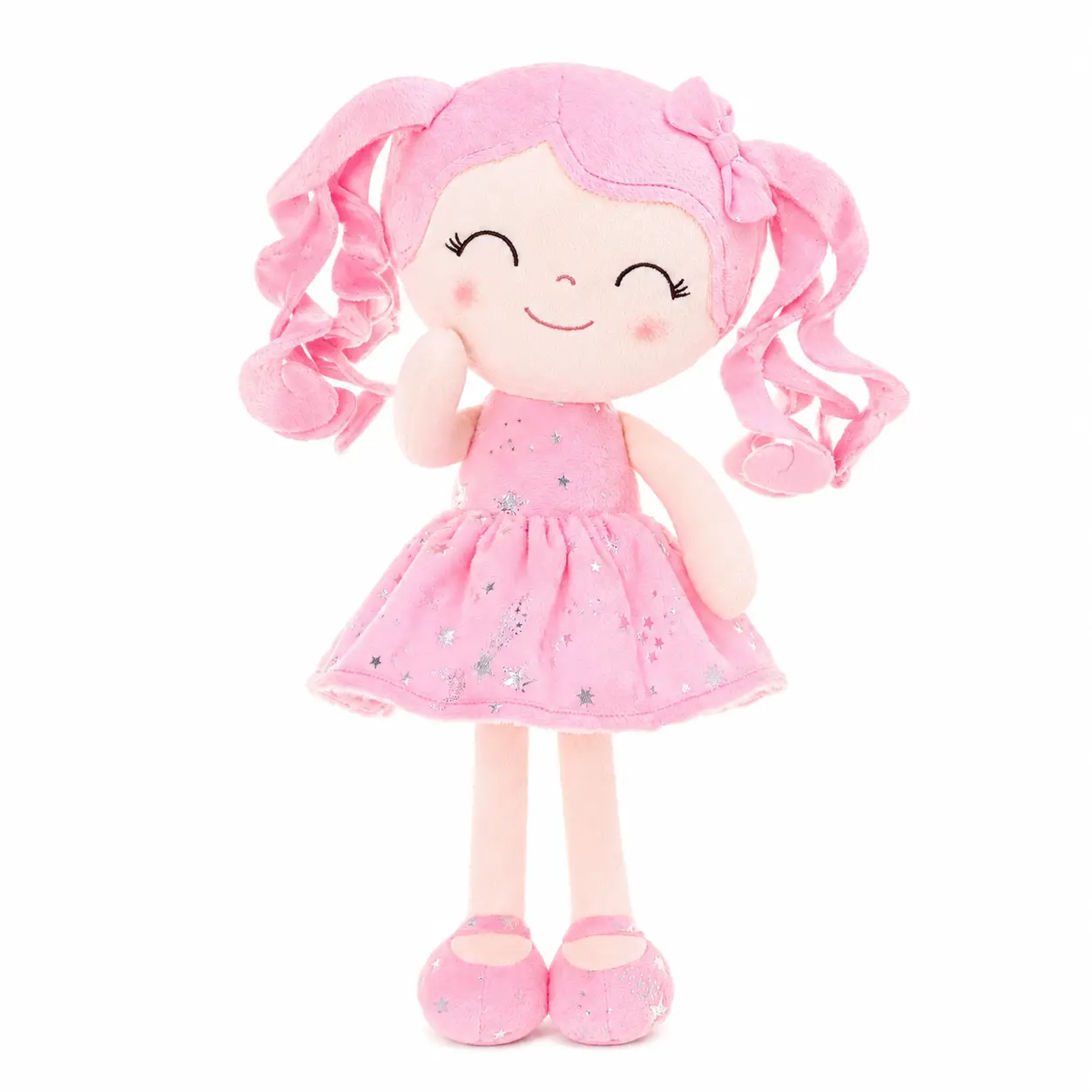 Gloveleya 12 Inch Curly Hair Princess Doll, Ultra-Soft Plush Toy for Girls, Perfect Birthday Gift & Adorable Companion for Toddlers Ages 0-6, Ideal for Nursery & Preschool Play