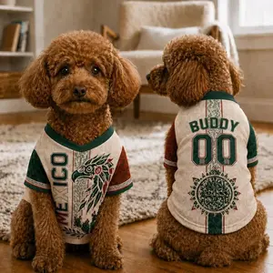 Personalized Mexico Pet Soccer Jersey, Custom Dog Shirt with Name Number, Puppy Game Day Outfit, Football Fan Gift for Dogs Cats