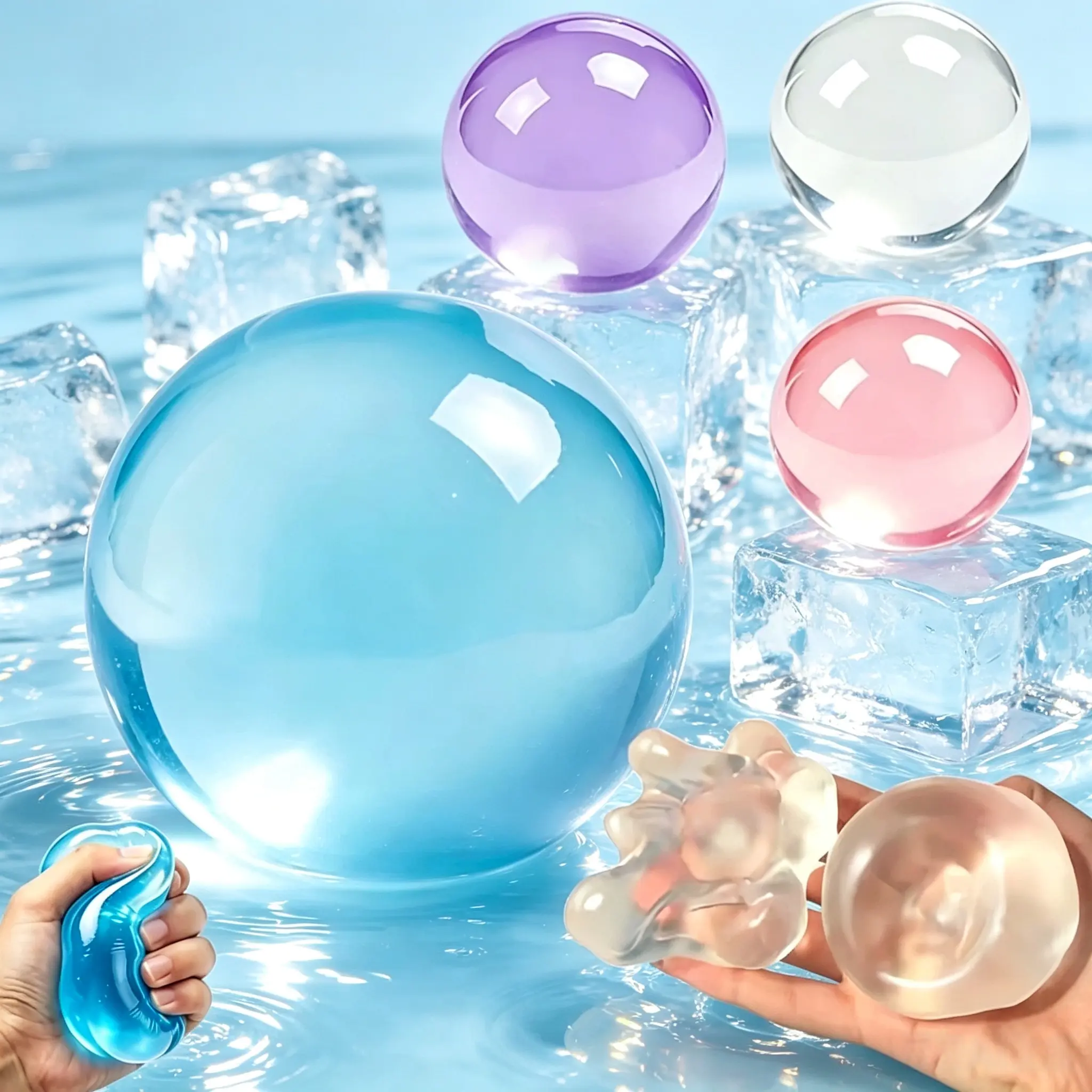 6cm Stress Relief Coconut Oil Squishy Fidget Toy Soft Coconut Oil Stress Ball No Rebound High-value Appearance Reusable Coconut Oil Squeeze Ball Adhd Ornament, Super Soft Squishy Texture-MM