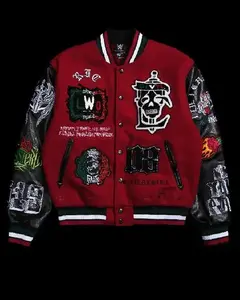 Latino World Order Varsity Jacket, Wrestling Fan Graphic Design, Retro Streetwear Style, Trendy Unisex Casual Outfit Gift