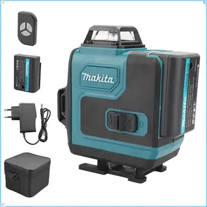 Makita 3D/4D Laser Level 16 Lines Horizontal & Vertical with Remote Control 360° Self-leveling Laser Levels Tool for Precision Measurement