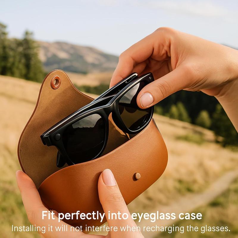 LED Light Blocking Stickers Compatible with Ray Ban Meta Wayfarer/Skyler/Headliner and Oakley Meta HSTN Smart AI Glasses Accessories, Low-Tack Restickable Blackout Light Covers Sticker(12-20-24Pcs)