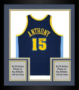 Framed Carmelo Anthony Denver Nuggets Autographed Navy Blue Mitchell & Ness 2006-2007 Swingman Jersey - Fanatics Authentic Certified