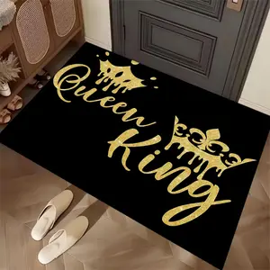 Christmas kitchen floor mat, Decorative Area Rug, Home Decor Rug, made of plush material, is anti-slip, soft and comfortable, easy to clean, and very suitable for holiday decoration