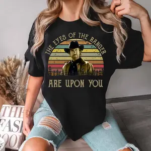 RIP Chuck Norris Unisex Tee, Vintage Walker Texas Ranger Shirt Chuck Norris, Western Series Cowboy, Fashion Cotton, Full Colors, Full Sizes, For Men, For Women