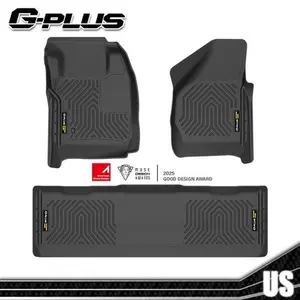 Fit For 2008-2010 Ford F250/F350/F450 Crew Cab 3D Molded TPE Floor Mats Liners