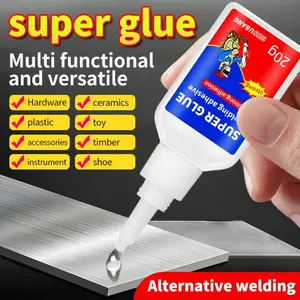 Strong Adhesive Glue, Multi-Purpose Fast-Drying Glue, All Purpose Superglue, High-Temperature Resistant, Suitable for Iron Metal Stainless Steel Plastic Ceramic Glass, Glue And Seal