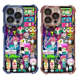 Anime The Disastrous Life of Saiki K Cute Painting INS Phone Cases For iPhone 17 Promax Pro Air 16 Plus 15 14 13 12 11 Colorful Shockproof Protective Cover Gift For Birthday Christmas Halloween