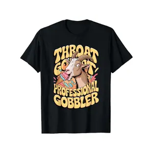 Embarrassing Shirt Throat Goat Inappropriate Adult Humor T Shirt 100% Cotton Casual Tshirts Crewneck T-Shirt Funny Short Sleeve Unisex Graphic Tee for Men Women Adults Classic Menswear Top