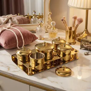 Nail Art Equipment Cup Bowls Stainless Steel Acrylic Liquid Powder Container Nail Powder Holder Container with Lids for Nail Design Tools 2 Pcs / 3 Pcs / 5 pcs