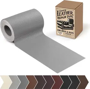 Leather Repair Patch,  x In Self Adhesive Leather Repair Tape Kit for Furniture, Couch, Sofa, Office, Car Seats, Car Interior, Vinyl Repair Kit (Gray)