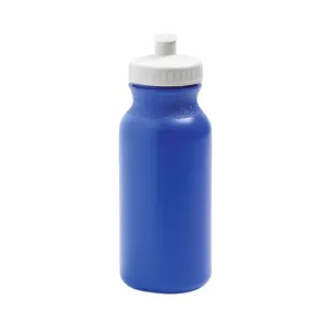 7 3/4" 20 oz. Bulk 50 Ct. Blue Reusable Plastic Water Bottles