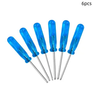 8Pcs Mini Screwdriver Set 2mm Slotted Cross Screwdriver Non-electric Toy Repair DIY Hand Tool